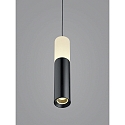 pendant luminaire LIDOS 1 flame, direct / indirect IP20, black chrome dimmable