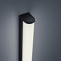 Helestra LED Wandleuchte PONTO, 24W, 2900K, 2560lm, IP44, mattschwarz
