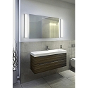 Helestra LED Wandleuchte / Spiegelleuchte COSI 61, IP30, 20W 2900K 1520lm, CRi >90, dimmbar, Glas satiniert + poliert, mattschwarz