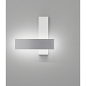 LED Design-Wandleuchte DEX, IP20, indirekt, Reflektor drehbar, 13W 3000K 890lm, CRi >90, dimmbar, alu poliert / mattwei�