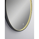 Helestra mirror with lighting VIDO � 60CM tunable white, direct IP44, black 