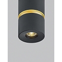 ceiling luminaire ROK 1 flame, direct / indirect, focusable IP20, gold matt, black matt dimmable