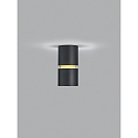 ceiling luminaire ROK 1 flame, direct / indirect, focusable IP20, gold matt, black matt dimmable