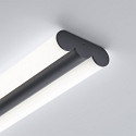 Helestra LED Wand-/Deckenleuchte LOOM, 60cm, 24W, 3000/4000K, 2850lm, IP44, CCT, mattschwarz