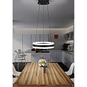 Helestra LED Pendelleuchte LIV 40, IP20, � 40cm, 49W 2900K 3650lm, CRi >90, H�he verstellbar, dimmbar, mattschwarz