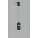 pendant luminaire ROK 1 flame, adjustable, direct / indirect, focusable IP20, gold matt, black matt dimmable