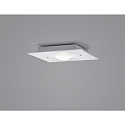 ceiling luminaire NOMI 1 flame, square LED IP20, white dimmable