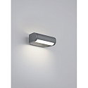 Helestra Au�enwandleuchte LUZ 44, IP54, direkt / indirekt (Kopf drehbar), 9W 2700K 850lm, CRi >90, satiniert, graphit