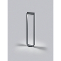 Helestra LED Pollerleuchte LUZ 44, IP54, direkt / indirekt (Kopf 350� drehbar), 9W 2700K 850lm, CRi >90, dimmbar, graphit / satiniert
