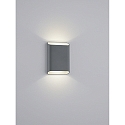 LED Au�enwandleuchte TOCO, IP54, eckig, direkt / indirekt, 12W 2700K 880lm, CRi >90, dimmbar, graphit