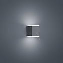 Helestra LED Au�enwandleuchte KIBO, IP54, Up/Down, eckig, 11W 3000K 520lm, Acryl wei� / Aluminium, graphit