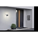 Helestra Au�enwandleuchte SKY, IP54, Lichtaustritt 3-seitig, indirekt, 18W 30000K 1880lm, CRi >90, schaltbar, graphit