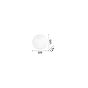 Ideal Lux Ceiling luminaire SIMPLY PL3 Wall luminaire, 3 flames, E27, white