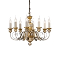 Kronleuchter DORA SP8, 8-flammig, E14, Gold antik