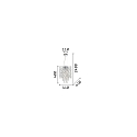 Ideal Lux Pendant luminaire EVASIONE SP8, 8 flames, G9, 40W, chromee