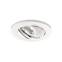 Recessed light SWING, IP20, � 8.2cm, GU10 max. 50W, zinc casing, adjustable, white