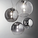 Ideal Lux Pendelleuchte NEMO FUME SP1 D40, E27, � 40cm, Rauchglas