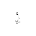 Ideal Lux Pendant luminaire OIL-1 SP1, E27, concrete