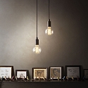 Ideal Lux Pendant luminaire EDISON SP1, E27, 60W, black