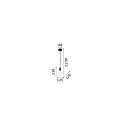 Ideal Lux Pendant luminaire EDISON SP1, E27, 60W, black