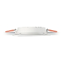 Ideal Lux LED Einbau-Fl�chenleuchte GROOVE ROUND, IP20, � 11.8cm, schaltbar, wei� / satiniert, 10W 3000K 700lm 110�, wei�