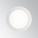 Ideal Lux LED Einbau-Fl�chenleuchte GROOVE ROUND, IP20, � 16.8cm, schaltbar, wei� / satiniert, 20W 3000K 1450lm 110�, wei�