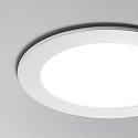 Ideal Lux LED Einbau-Fl�chenleuchte GROOVE ROUND, IP20, � 16.8cm, schaltbar, wei� / satiniert, 20W 3000K 1450lm 110�, wei�