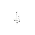 Ideal Lux Pendant luminaire OIL-5, � 20.5cm / H 15.5cm, E27 max. 15W, concrete, cement grey / black