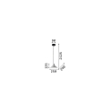 Ideal Lux Pendant luminaire OIL-6, � 25cm / H 12.5cm, E27 max. 15W, concrete, cement grey / black