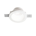 Gips-Einbauleuchte SAMBA ROUND, IP20, GU10, �berstreichbar, wei�, Reflektor � 9cm