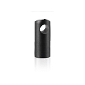 Cable holder for mounting on wall or ceiling, � 1.5cm / H 3cm, black