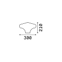 Ideal Lux Abdeckung 3 f�r CLIO Au�enleuchten, KNOSPE, Kunststoff wei� matt