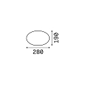 Ideal Lux Abdeckung 1 f�r CLIO Au�enleuchten, RUND, Kunststoff wei� matt