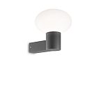 Au�enwandleuchte CLIO, IP44, E27, ohne Abdeckung, Aluminium, Anthrazit