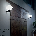 Ideal Lux Au�enwandleuchte CLIO, IP44, E27, ohne Abdeckung, Aluminium, Schwarz