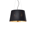 Pendelleuchte NORDIK-SP4, E27, � 50cm, schwarz / innen Gold