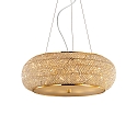Kristall-Pendelleuchte PASHA, 14-flammig, � 65cm, E14, Gold