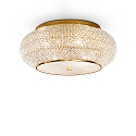 Kristall-Deckenleuchte PASHA, 14-flammig, � 65cm, E14, Gold