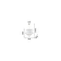 Ideal Lux Kristall-Pendelleuchte OPERA, 10-flammig, � 90cm, E27, h�henverstellbar, Chrom / Wei�