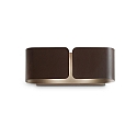 Wandleuchte CLIP MINI, Breite 25cm, inkl. 2x G9 28W 2700K, Corten