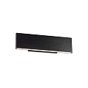 LED Wandleuchte DESK, Up/Down, 28.5cm, 12.5W 3000K 500lm 2x104�, Aluminium, Schwarz matt