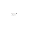 Ideal Lux LED Wandleuchte DESK, Up/Down, 28.5cm, 12.5W 3000K 500lm 2x104�, Aluminium, Schwarz matt
