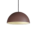 Pendant luminaire FOLK, 1 flame, � 40cm, E27, rust look / white
