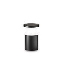 Outdoor Stehleuchte TORRE SMALL, IP44, H�he 60cm, E27, Schwarz matt / Opal