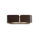 Wandleuchte CLIP SMALL, 2-flammig, Breite 44cm, 2x E27 (exkl.), Corten