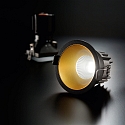 Ideal Lux LED Decken-Einbauleuchte GAME TRIM ROUND, IP40 IK06, � 8.5cm, 11W 3000K 36�, CRi >90, UGR <19, on-off, schwarz-gold