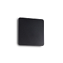 LED Wandleuchte COVER SQUARE, 15 x 15cm, 9.5W 3000K 470lm, indirekt, Schwarz / Opal