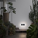 Ideal Lux LED Wandleuchte COVER SQUARE, 20 x 20cm, 11W 3000K 720lm, indirekt, Schwarz / Opal