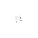 Ideal Lux LED Wandleuchte COVER SQUARE, 20 x 20cm, 11W 3000K 720lm, indirekt, Schwarz / Opal