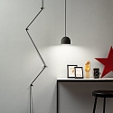 Ideal Lux Pendant luminaire TALL BIG, � 13.5cm / height max. 592cm, E27 max. 42W, open, black